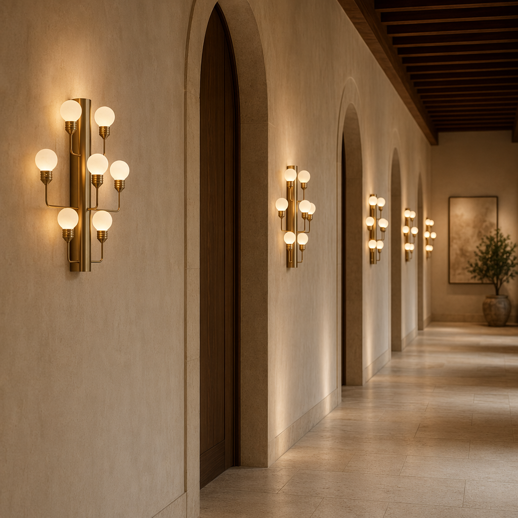 Modern Alabaster Wall Sconce in Natural Brass - product image 08