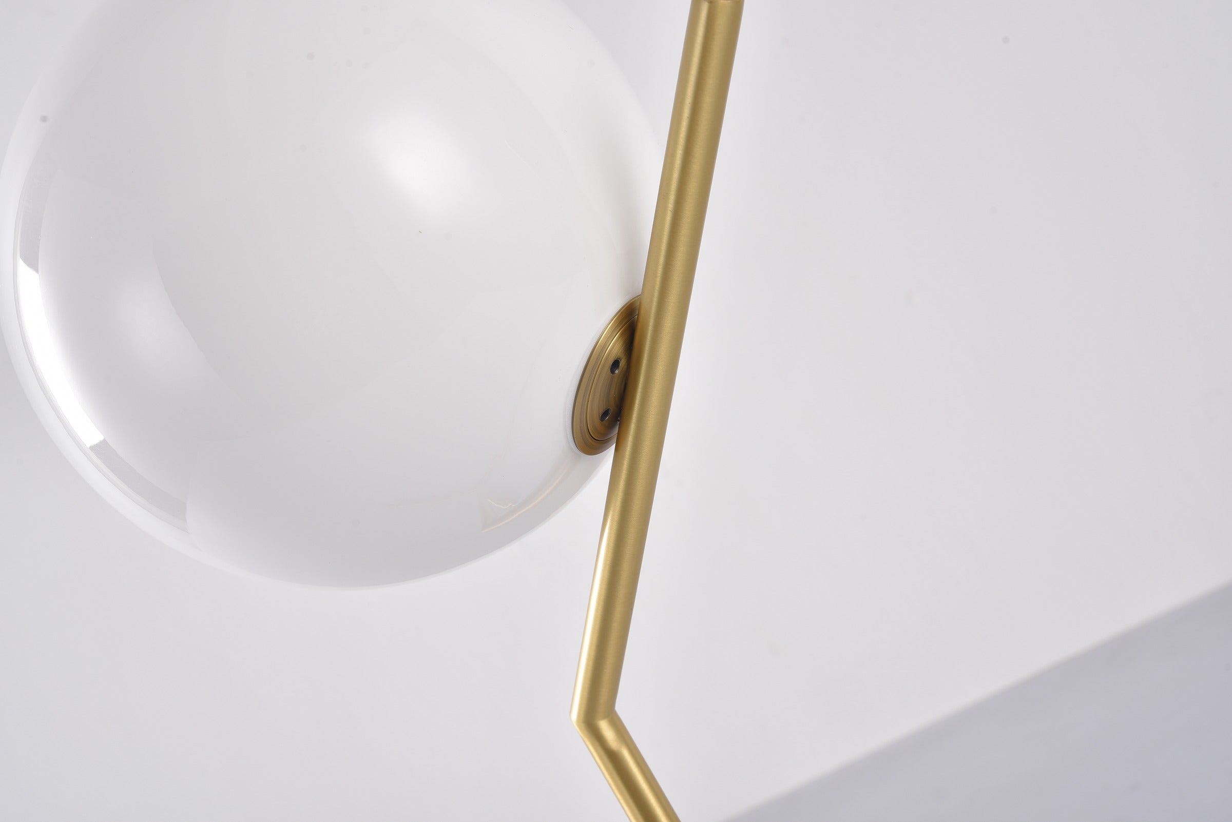 Modern C-Shaped Copper Globe Table Lamp - 19 08-real-copper-globe-detail.jpg