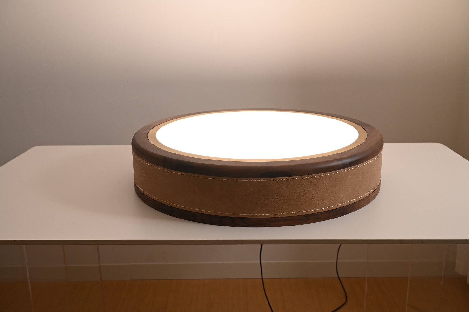 Modern Wood Ring LED Ceiling Light - 19 08-real-detail-4