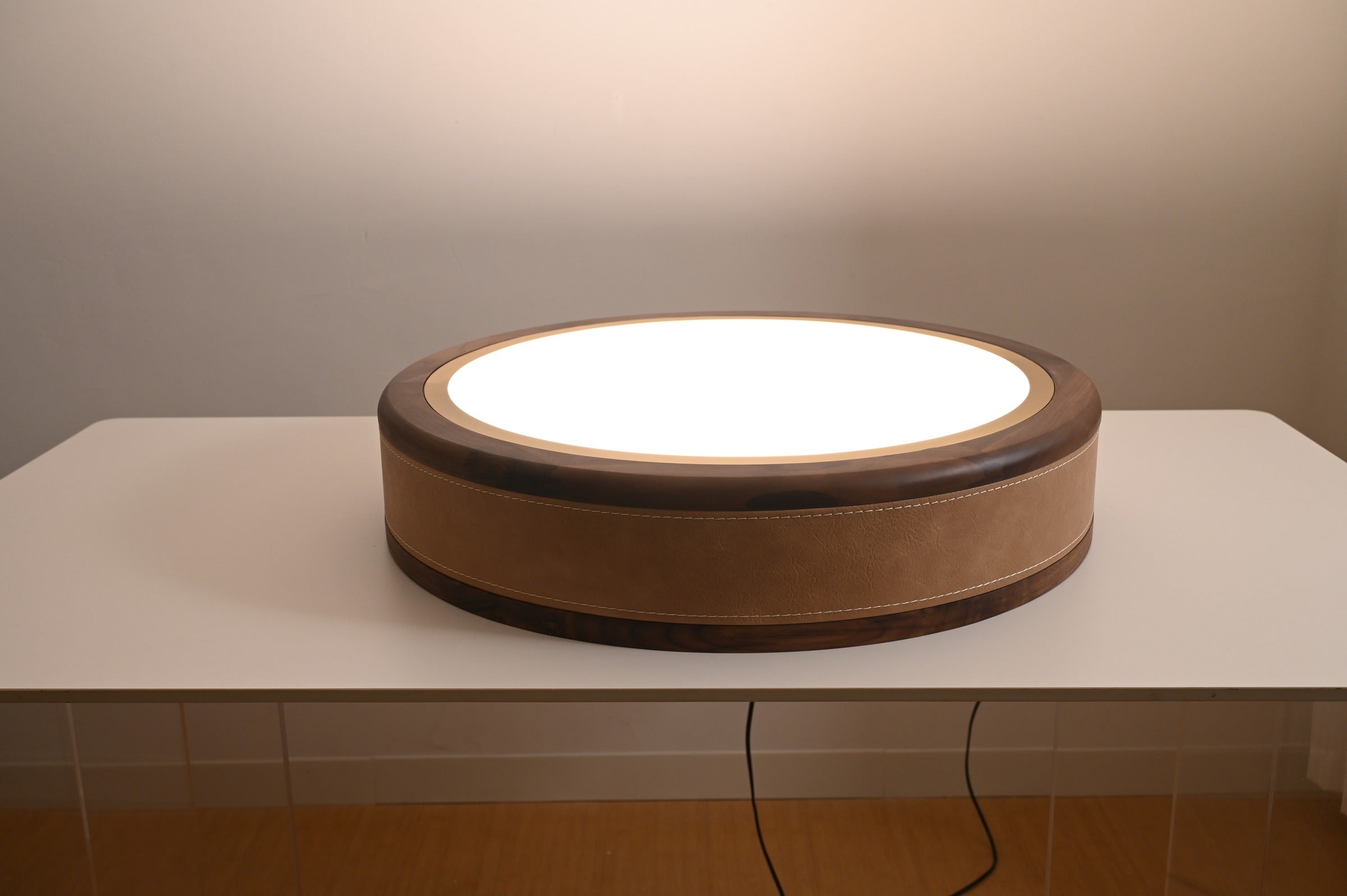 Modern Wood Ring LED Ceiling Light - 19 08-real-detail-4