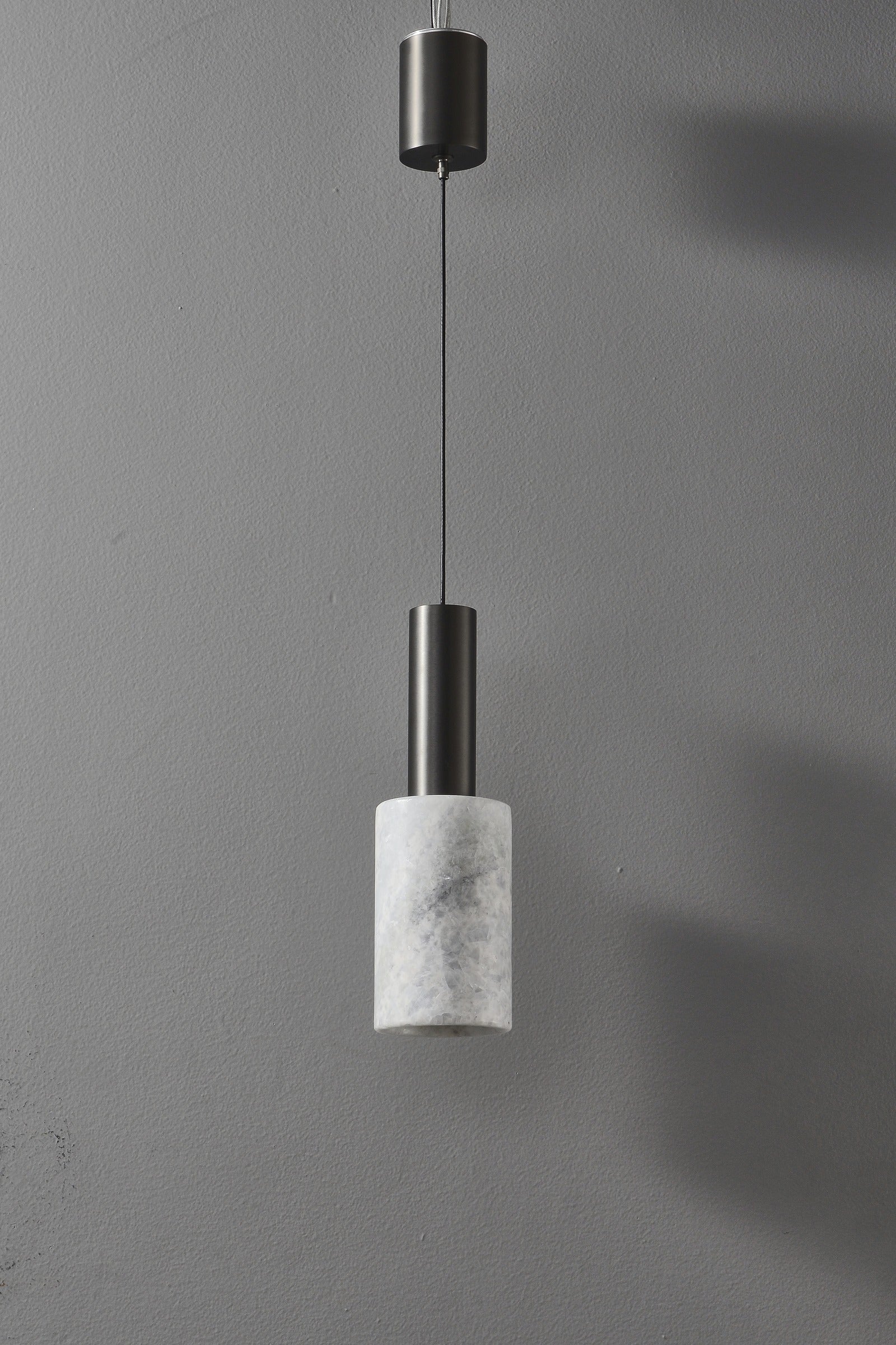 Modern Natural Stone Cylinder Pendant Light - 08 08-real-detail-5