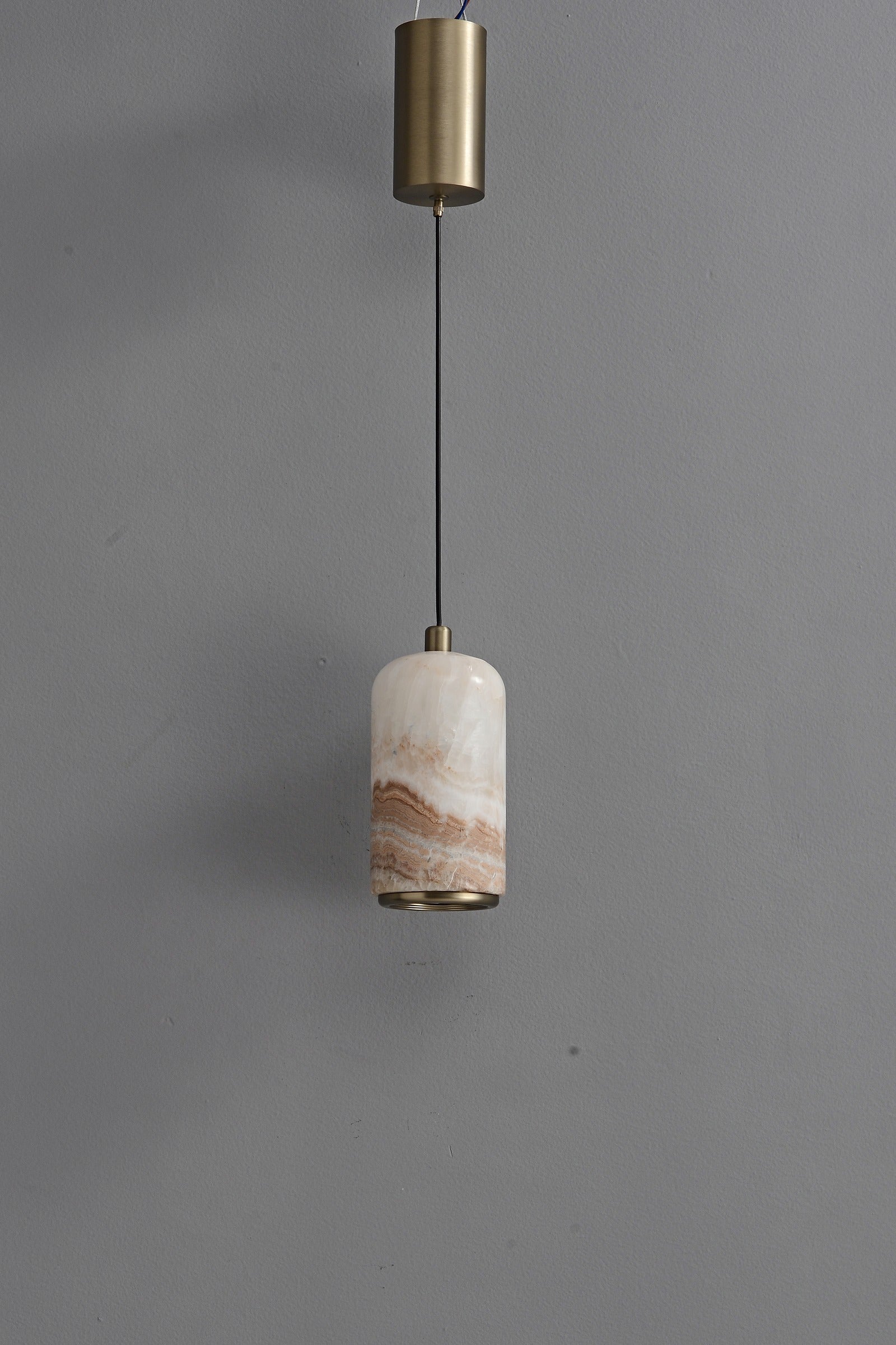 Modern Colorful Stone Cylinder Pendant Light - 08 08-real-detail-5