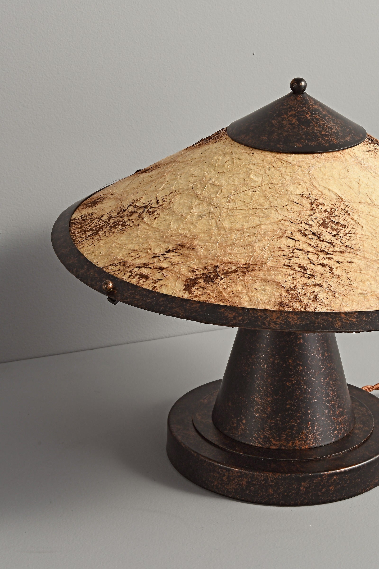 Handcrafted Silk Shade Table Lamp - 19 08-real-detail-5