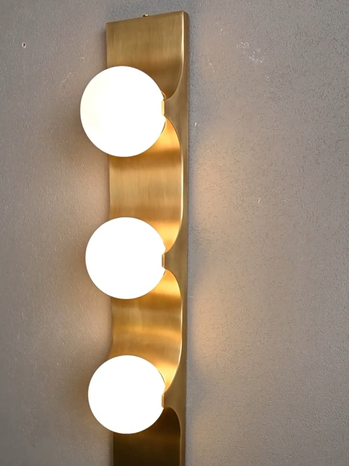 Modern Bronze Glass Globe Linear Wall Sconce - 08 08-real-shot-bronze-glass-globe-linear-wall-sconce-detail