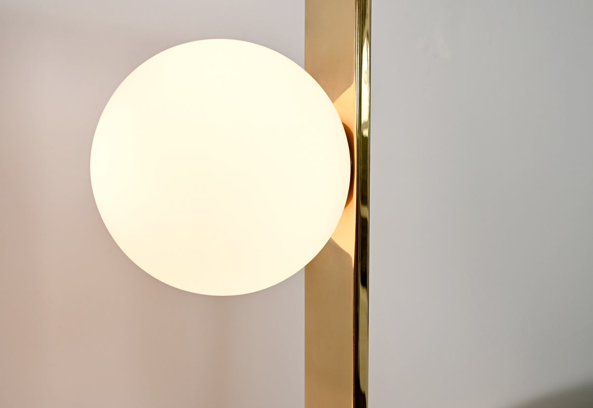 Modern Champagne Gold Globe Floor Lamp - 08 08-real-shot-champagne-gold-globe-floor-lamp-side