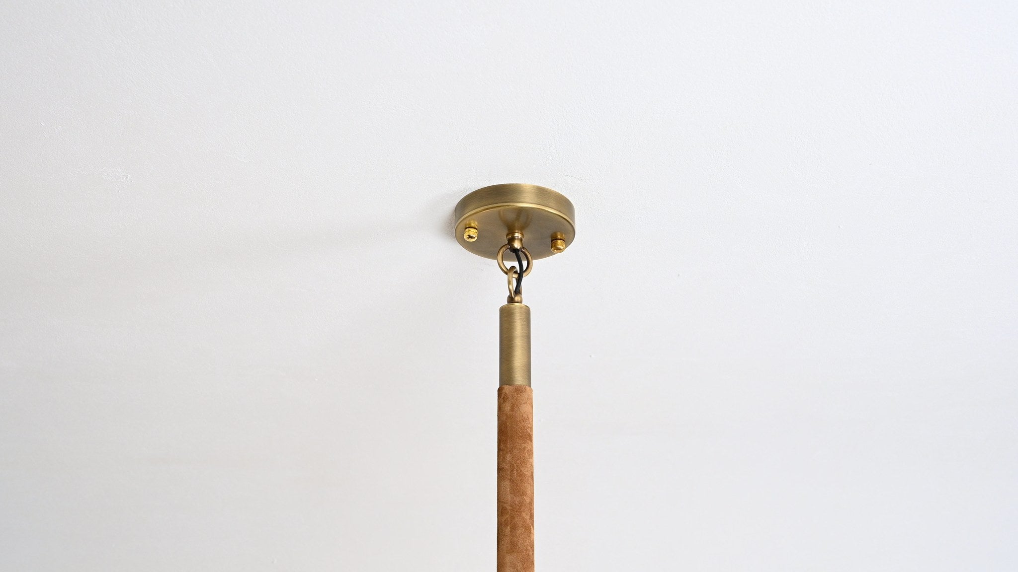 Modern Brass Branch Chandelier with Suede Accents - 08 08-real-shot-copper-suede-branch-chandelier-canopy