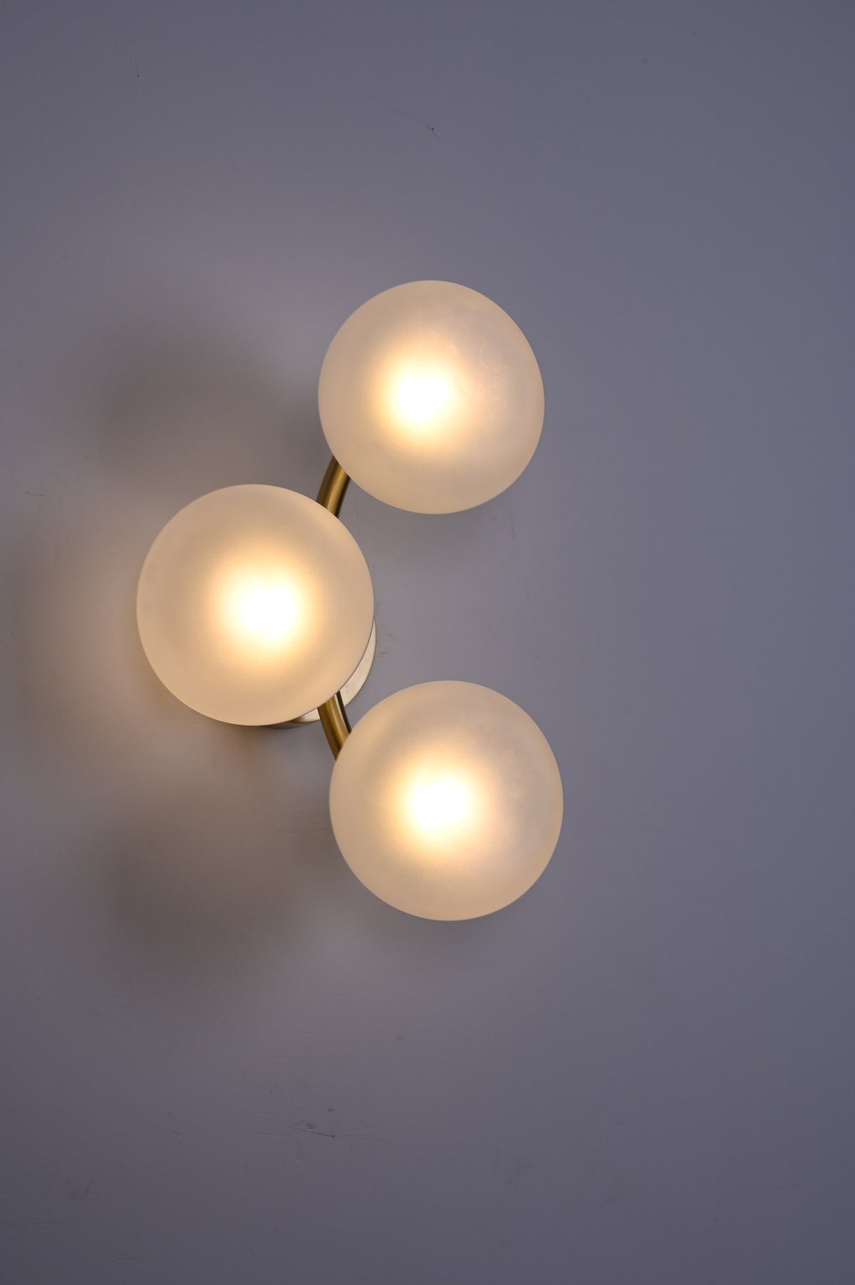 Modern Glass Globe Branch Wall Sconce in Natural Brass - 08 08-real-shot-glass-globe-wall-sconce-profile