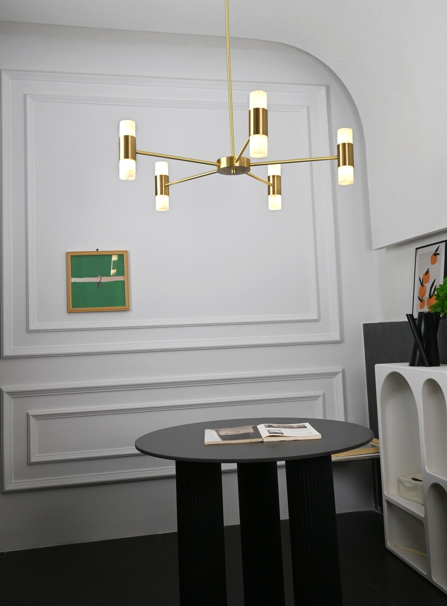 Modern Spanish Alabaster Branch Chandelier - 08 08-real-shot-spanish-alabaster-branch-chandelier-detail