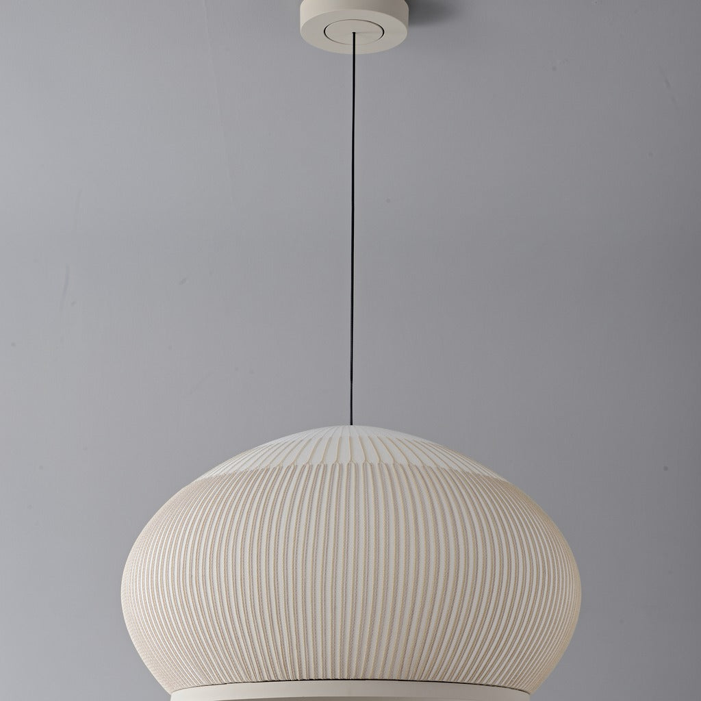 Modern Ribbed Dome Pendant Light - 12 08-real-square-3-15-64