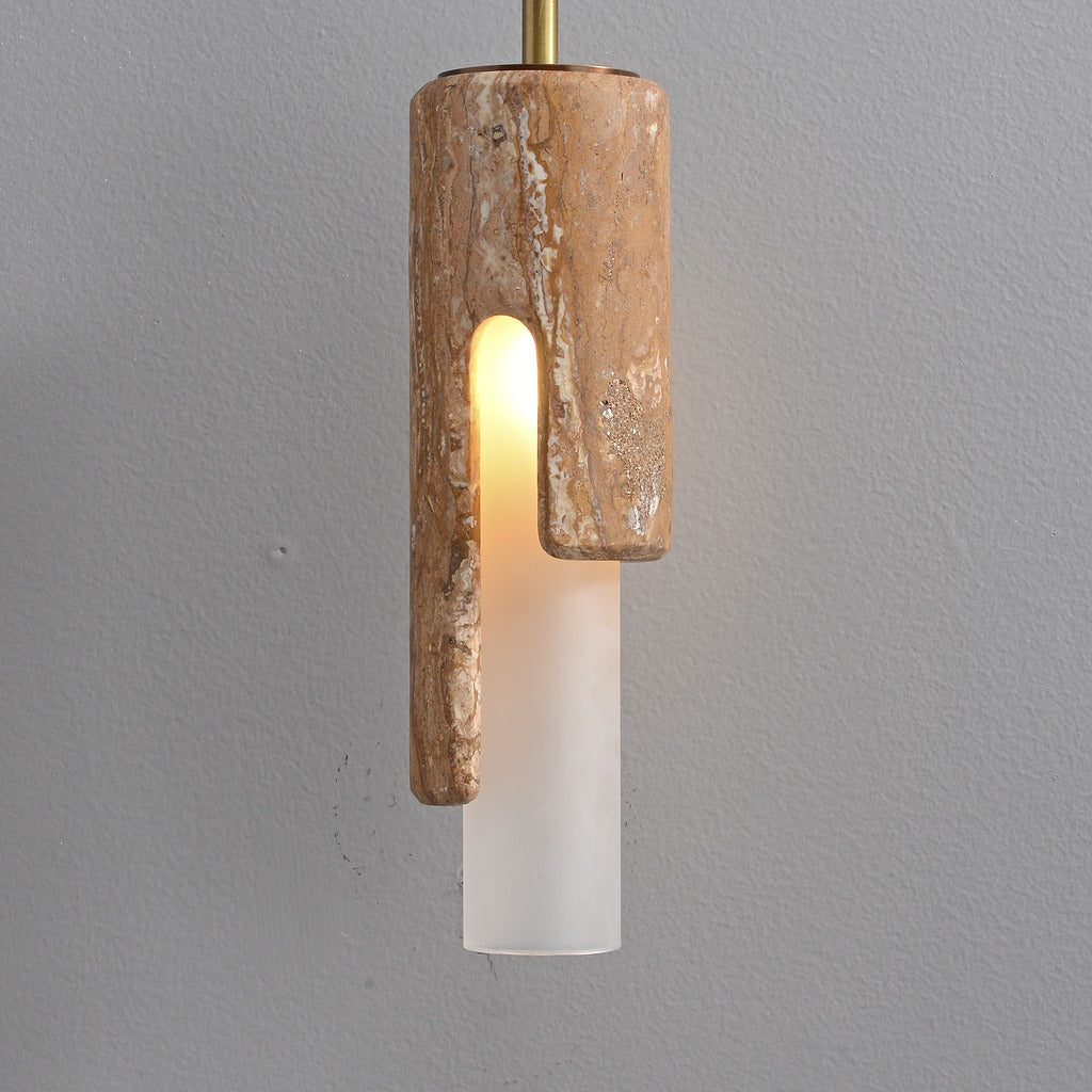 Modern Slim Stone Cylinder Pendant Light - 11 08-real-square-3-8-423