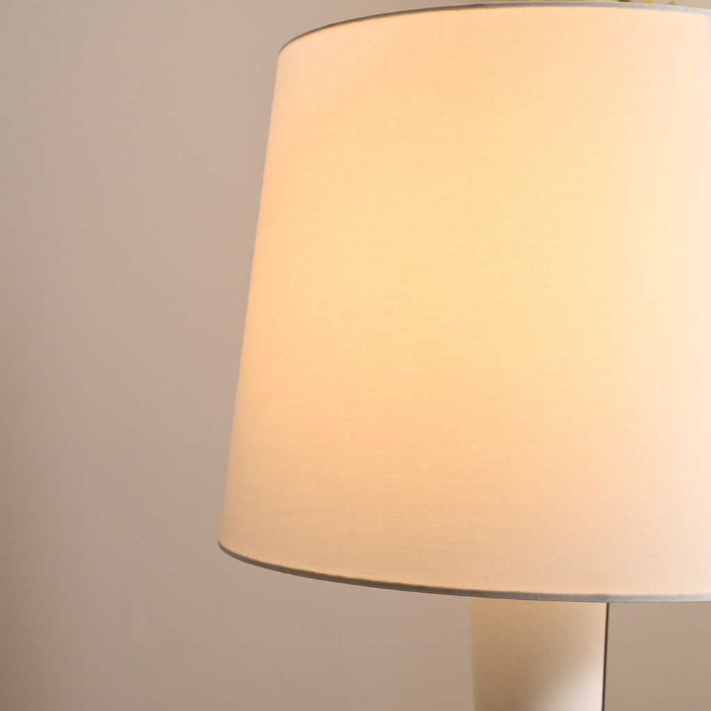 Modern Tapered Fabric Shade Table and Floor Lamp - 14 08-real-square-DSC-6518