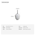 Modern Spanish Alabaster Pendant Light in Snowflake White - 08 sku small english