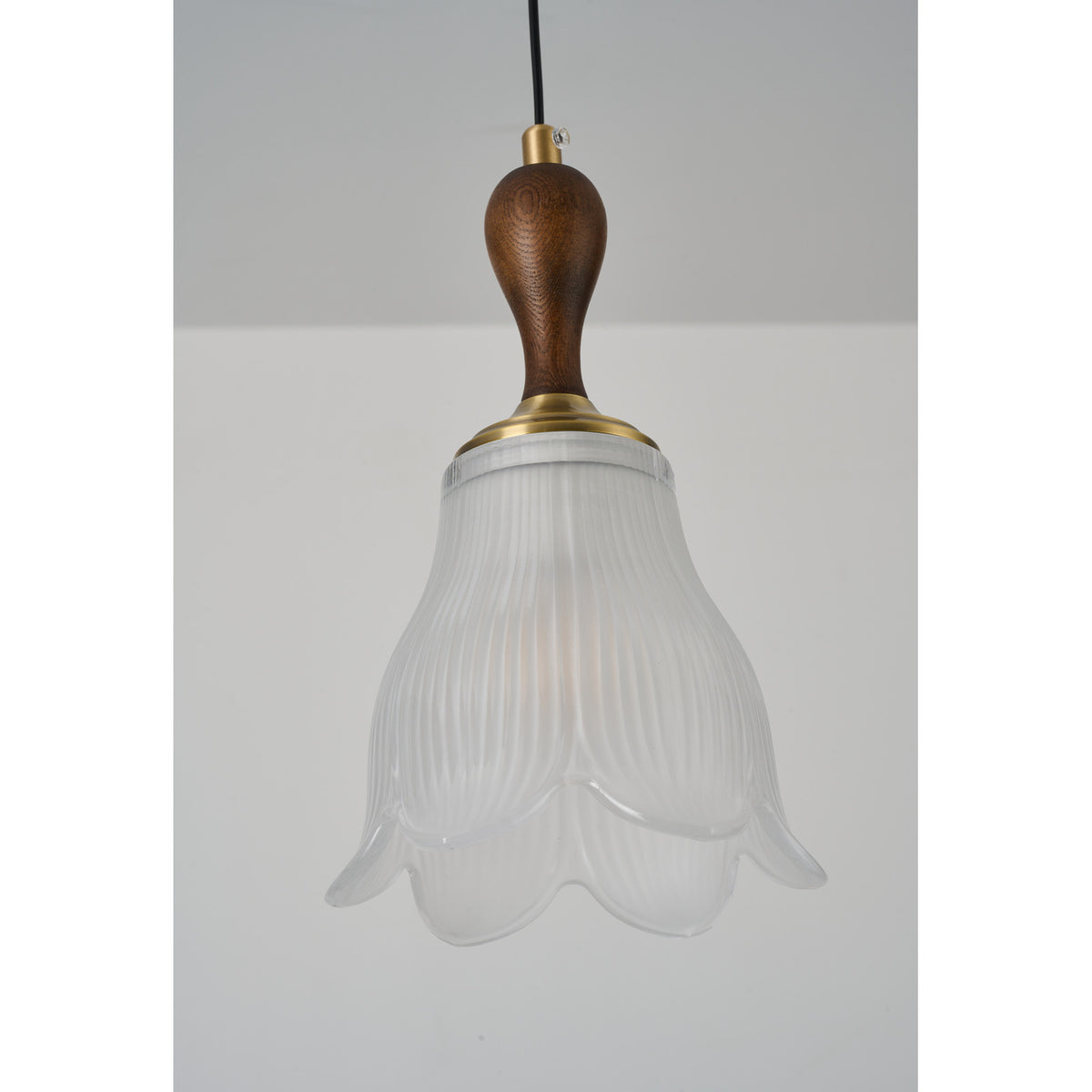 Supplier real detail photograph of Bellarune Ribbed bell glass detail unlit