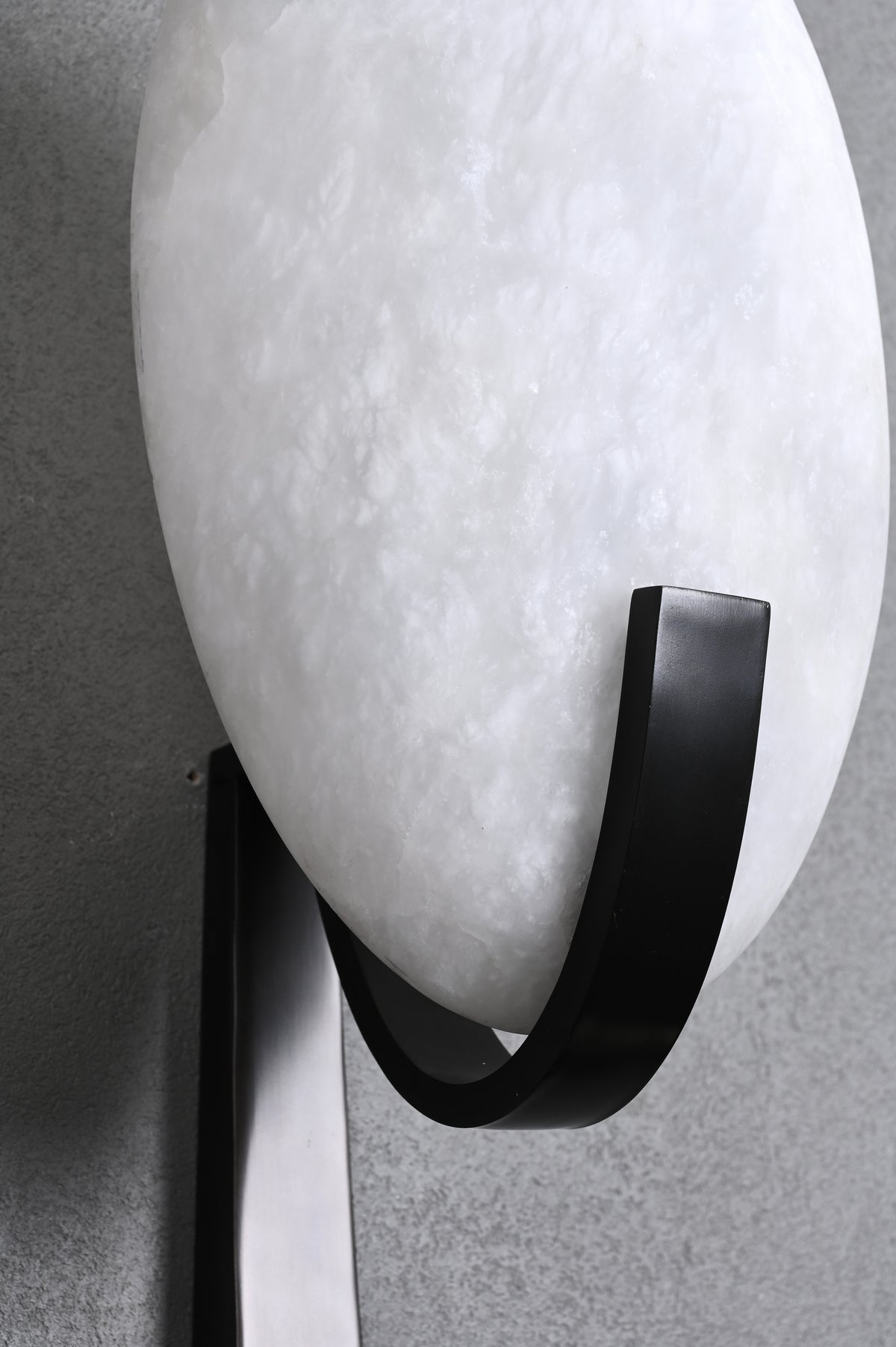 Modern Alabaster Oval Stem Wall Sconce - 09 09-DSC_6754