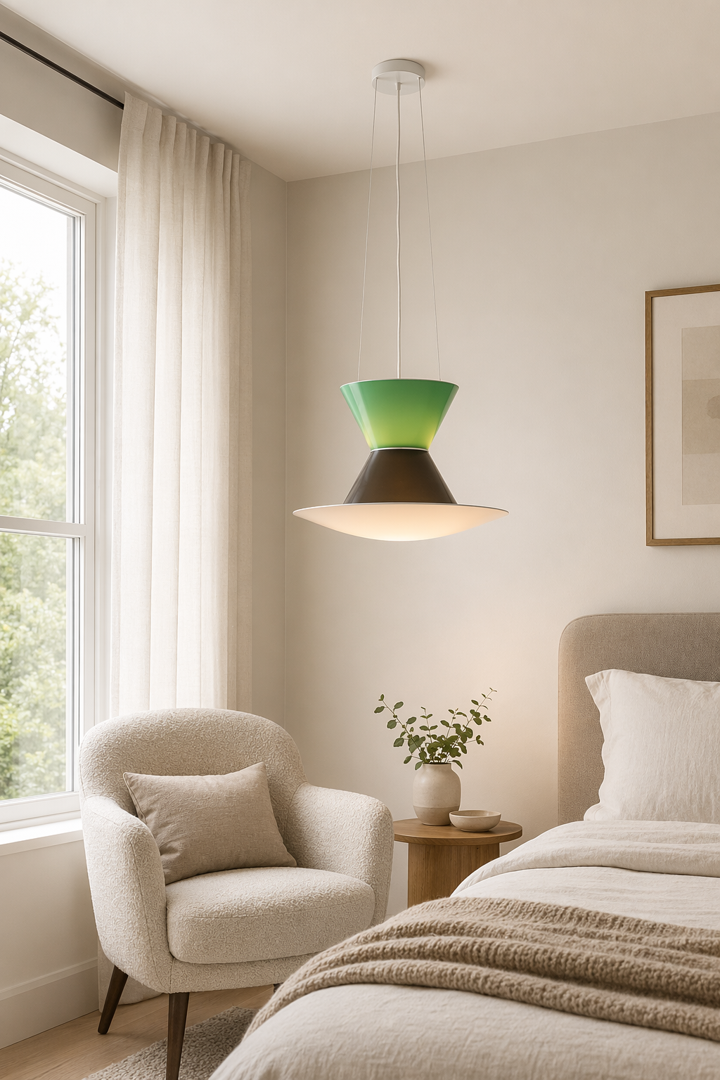 Modern Layered Cone Pendant Light - 09 09-bedroom-corner-pendant