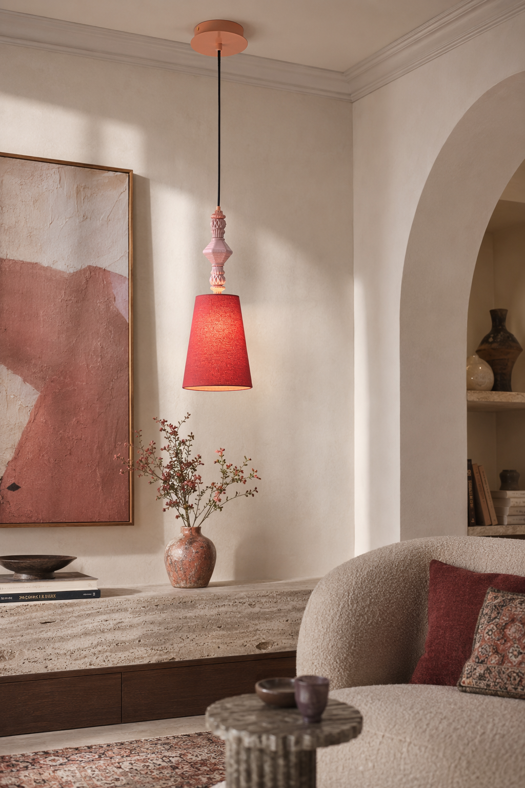Smoky Purple Ceramic Mini Pendant gallery wall color