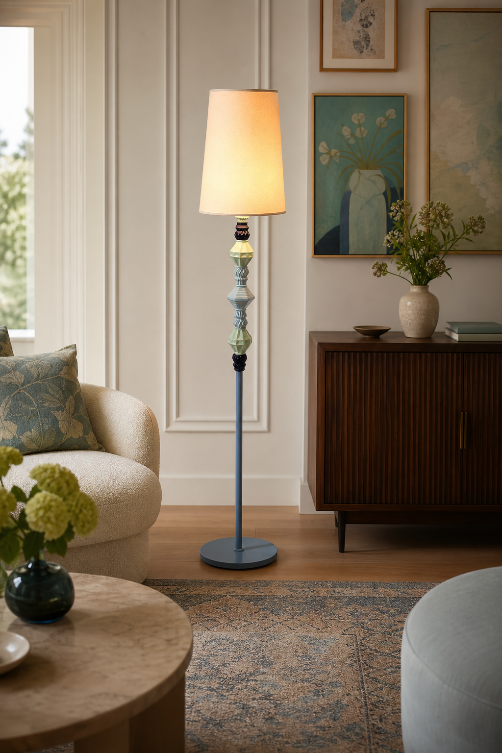 Colorful Ceramic Floor Lamp gallery wall
