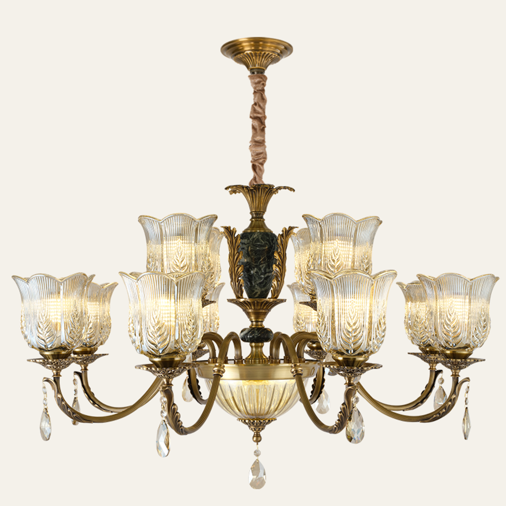 Marmavelle 8+4-Light / 2-Tier / D 38.2 x H 21.9 in complete product view