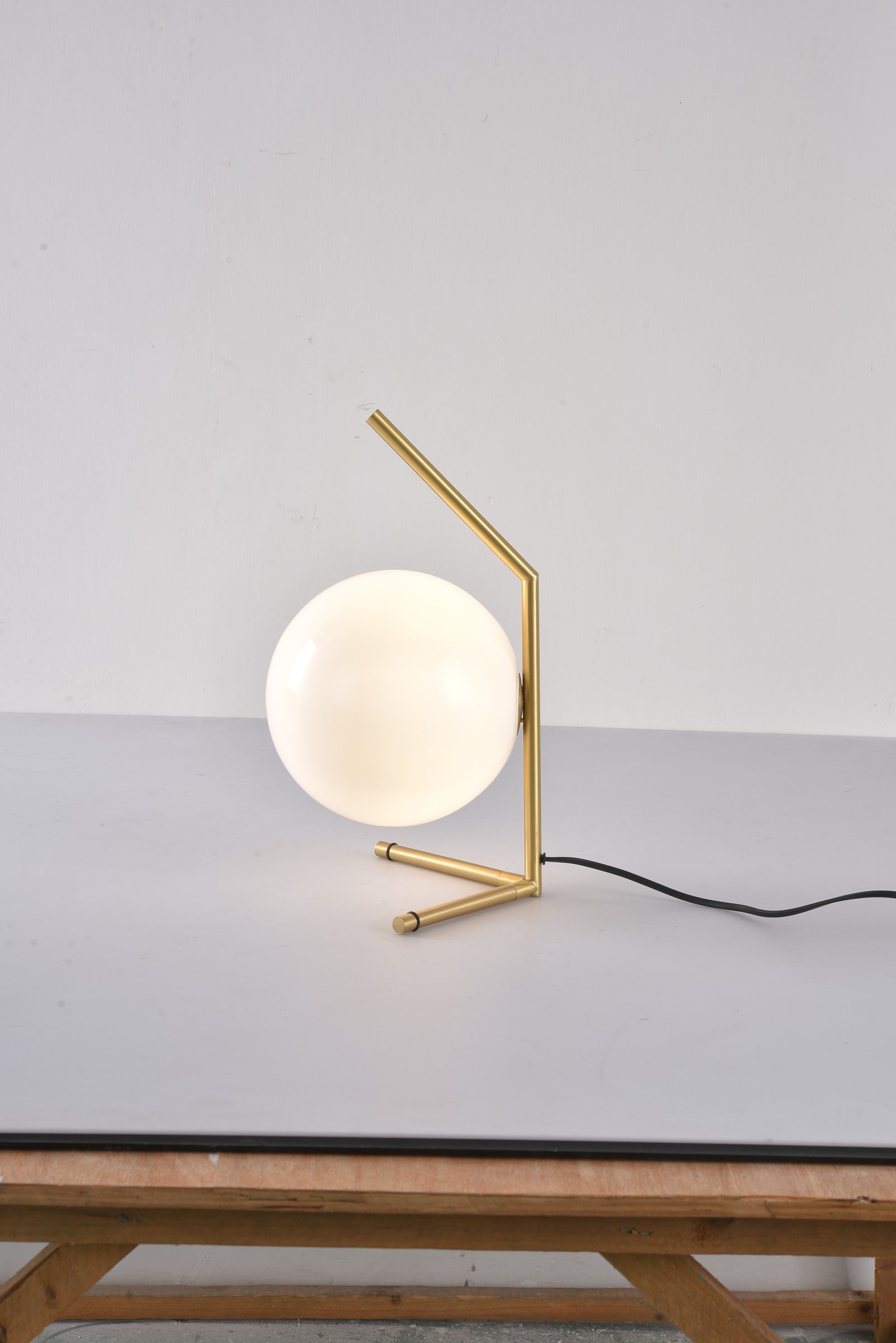 Modern C-Shaped Copper Globe Table Lamp - 20 09-real-copper-globe-table-lamp-full.jpg