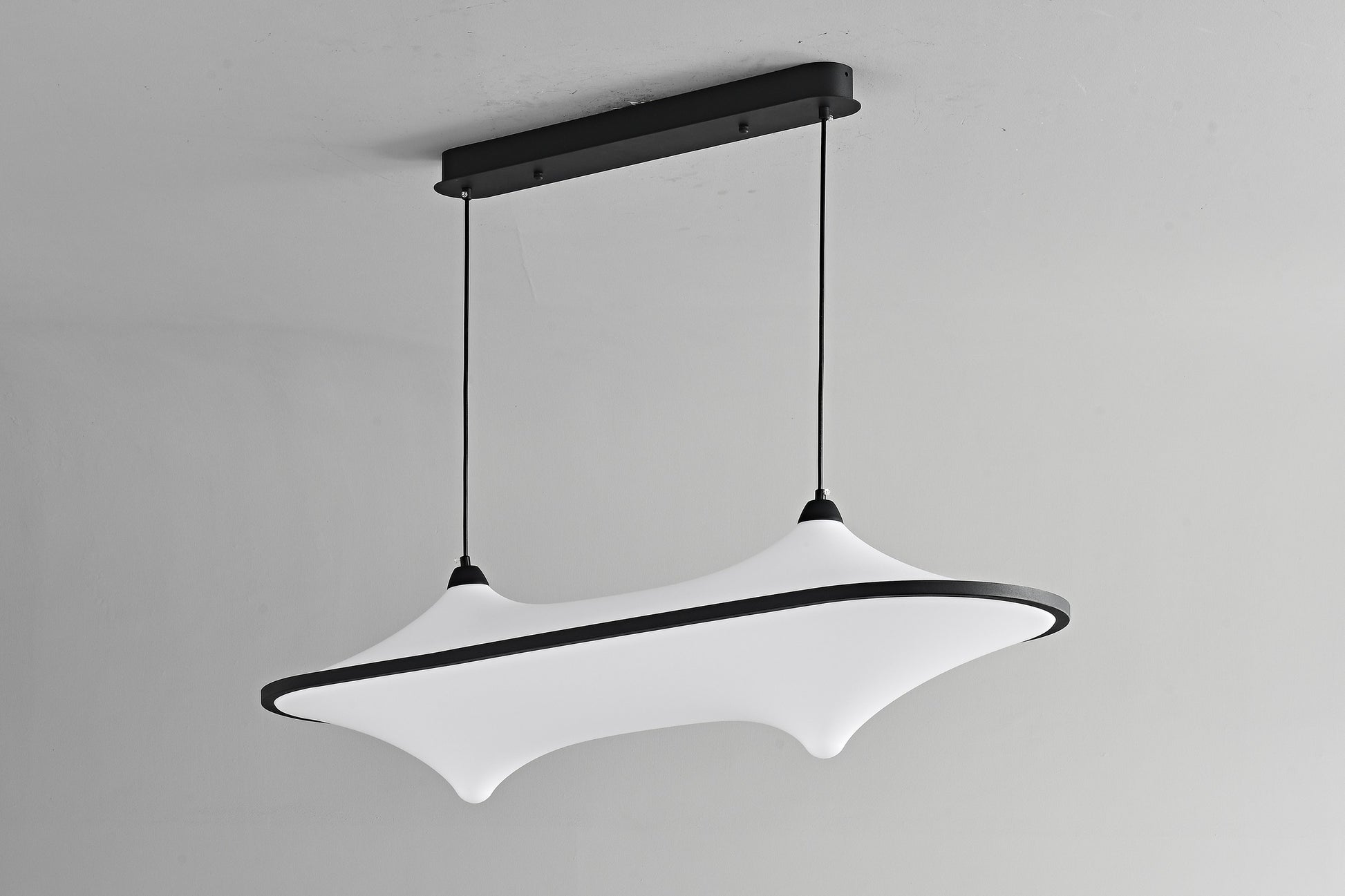 Sculptural Fabric Linear LED Pendant Light - 20 09-real-detail-6