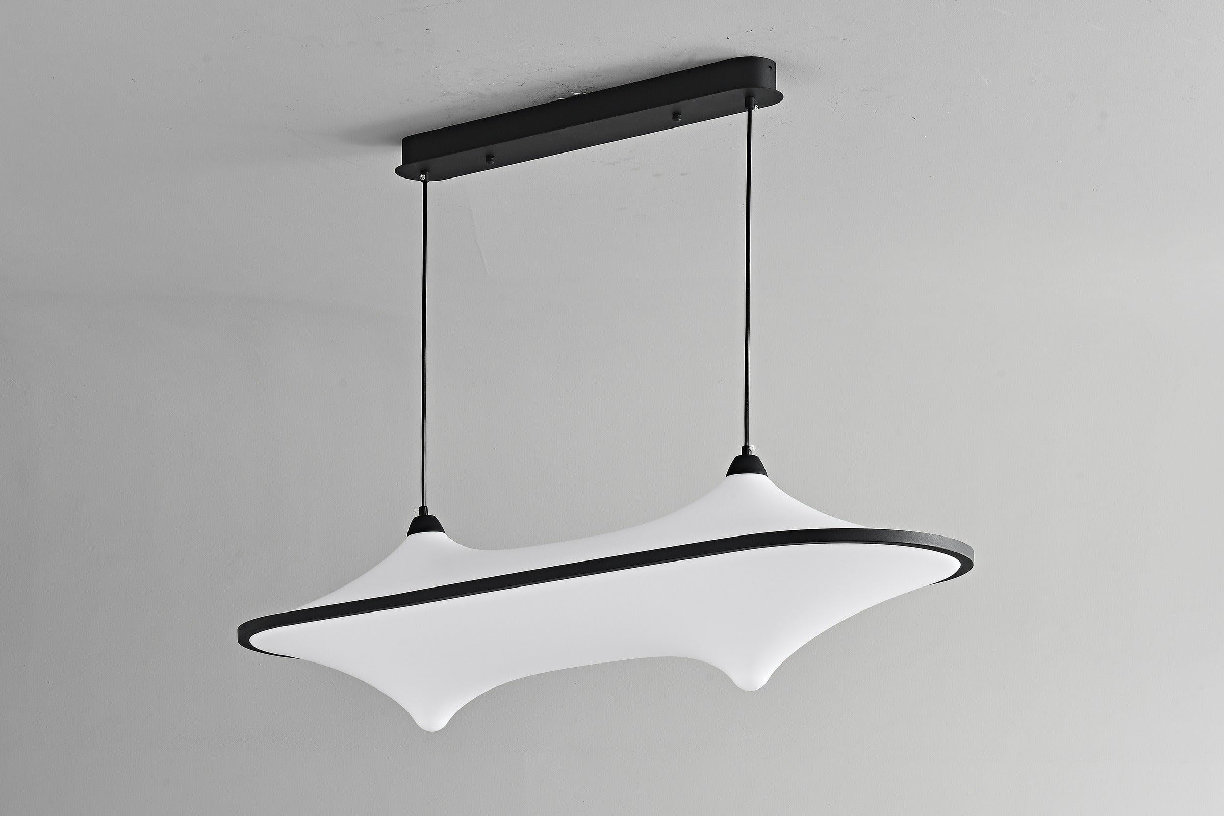 Sculptural Fabric Linear LED Pendant Light - 20 09-real-detail-6