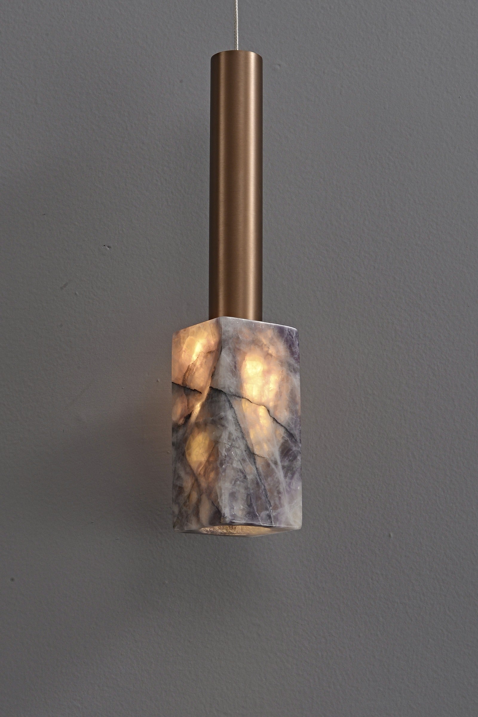 Modern Purple Crystal Cylinder Pendant Light - 20 09-real-detail-6
