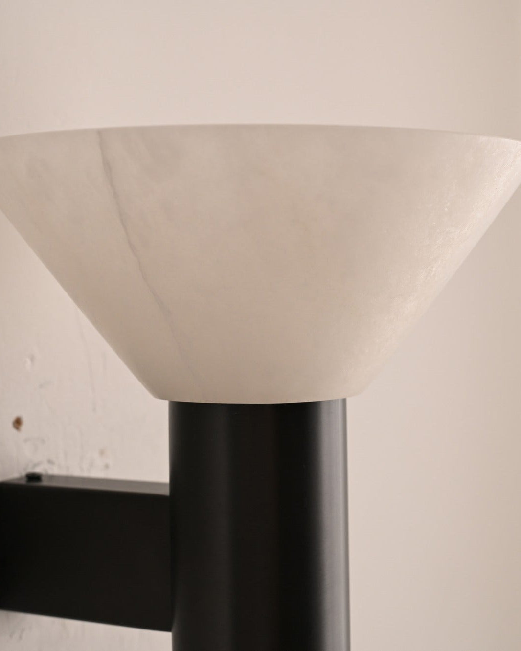 Modern Snowflake Alabaster Cup Wall Sconce - 09 real photo 4