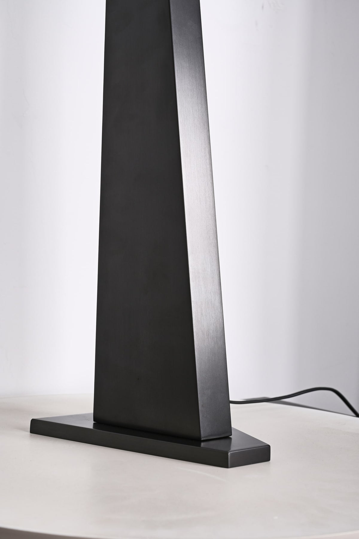 Modern Tapered Globe Table Lamp - 09 09-real-shot-tapered-globe-table-lamp-base-detail
