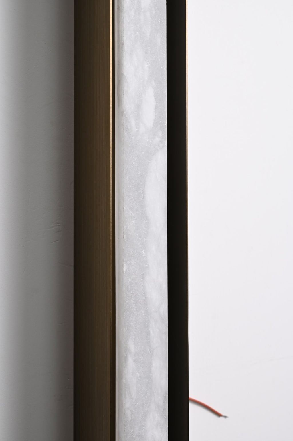 Modern Spanish Alabaster Linear Wall Sconce in Antique Brass - 09 09-real-shot-wall-sconce-frame-detail