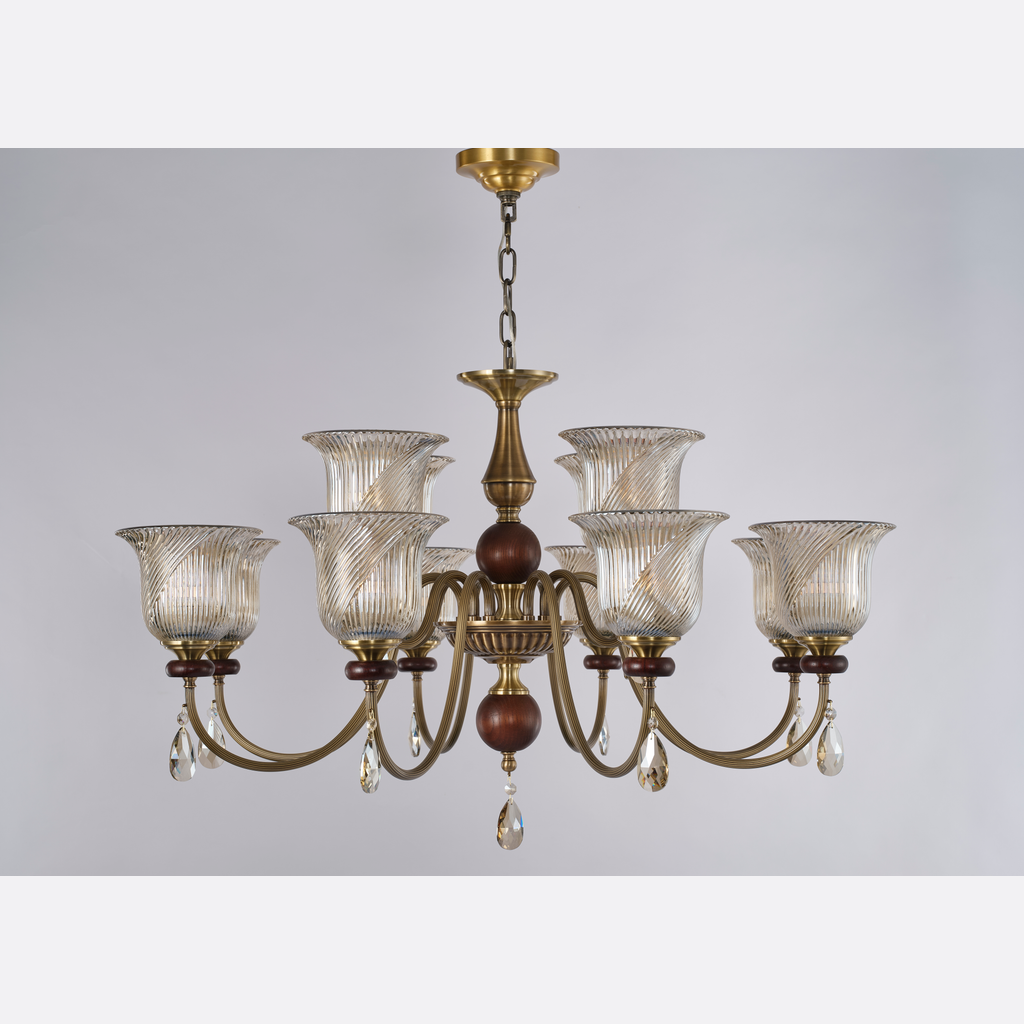 Rillavine 8+4-Light / 2-Tier / D 37.4 x H 19.5 in exact product view