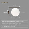 Modern Globe Arm Wall Sconce - 09 09-sku-black-small