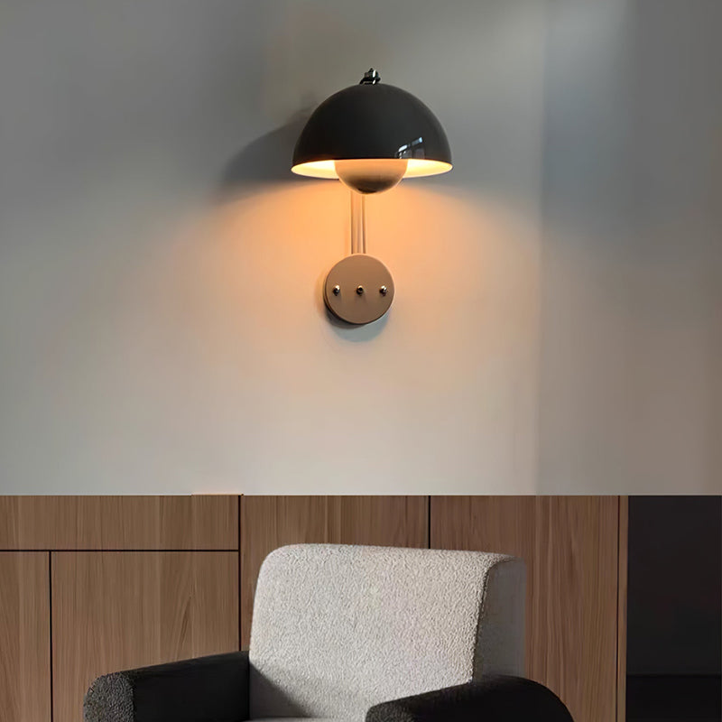 Modern Glossy Dome Wall Sconce - 22 09-source-scene-9