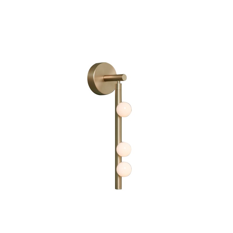 Modern Glass Globe Vertical Wall Sconce - 09 09-white-background-brass-globe-vertical-wall-sconce