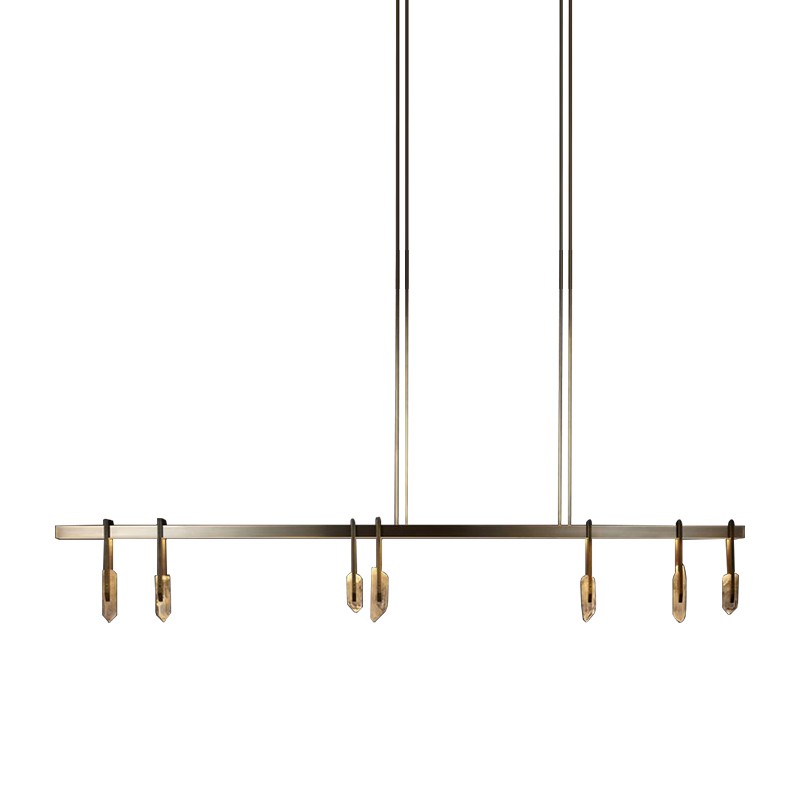 Modern Linear Crystal LED Island Chandelier - 09 09-white-background-linear-crystal-island-chandelier