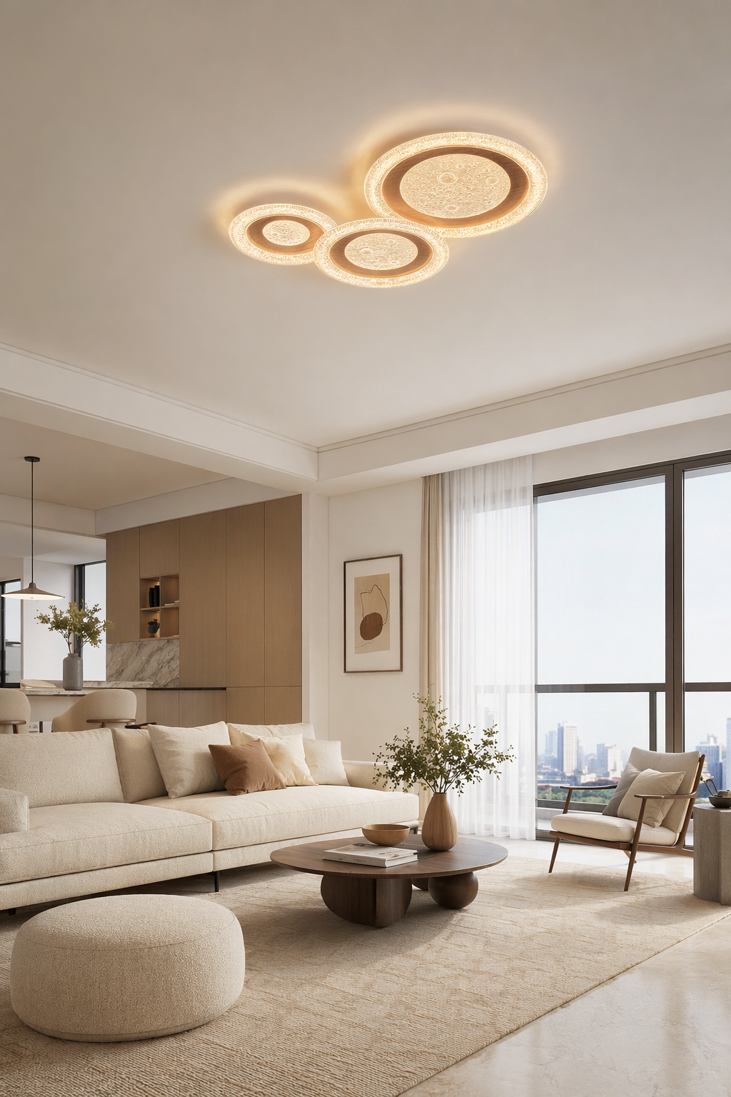 Modern Round LED Ceiling Light - generated workflow 09 09-wide-suite-daylight