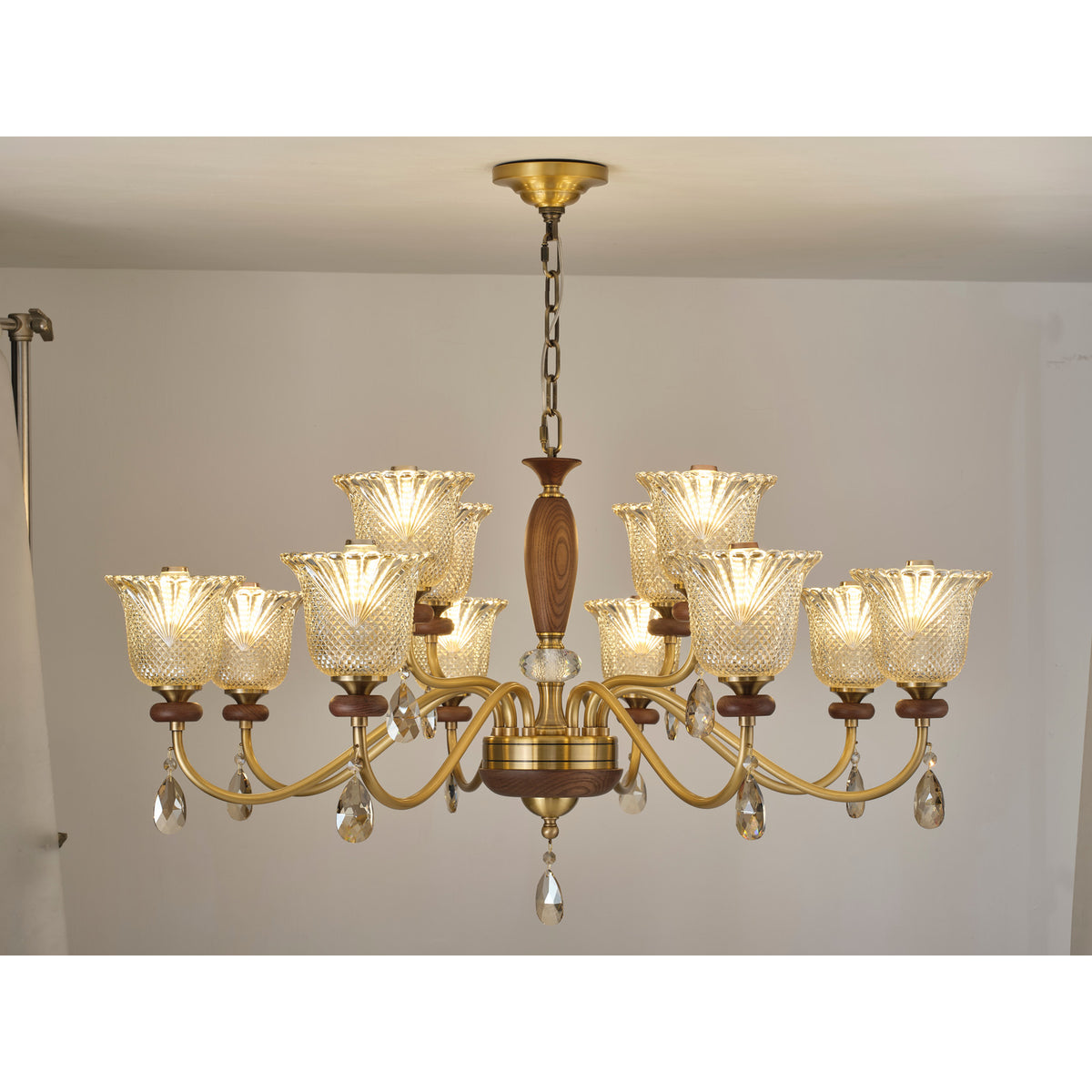 Cognelle eight plus four two-tier chandelier complete product view