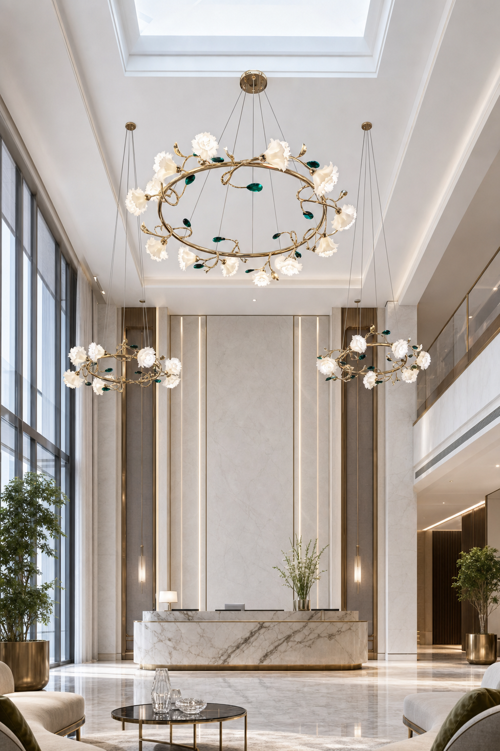 Sylverelle chandelier – combined grand hotel lobby