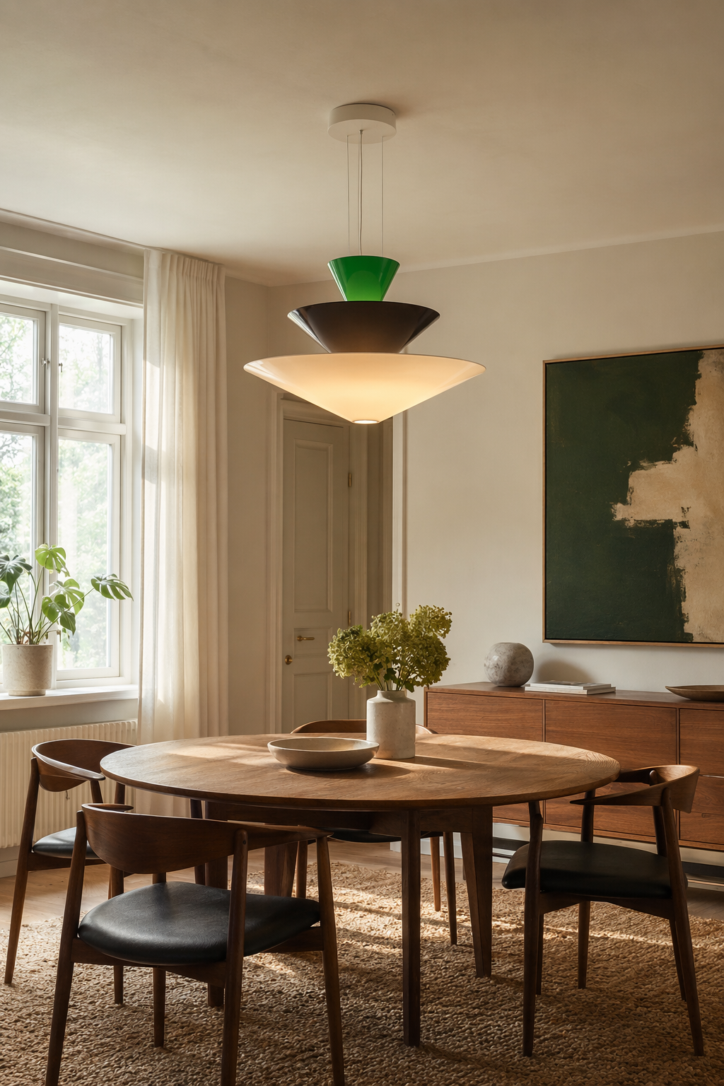 Modern Layered Cone Pendant Light - 10 10-gallery-dining-wide