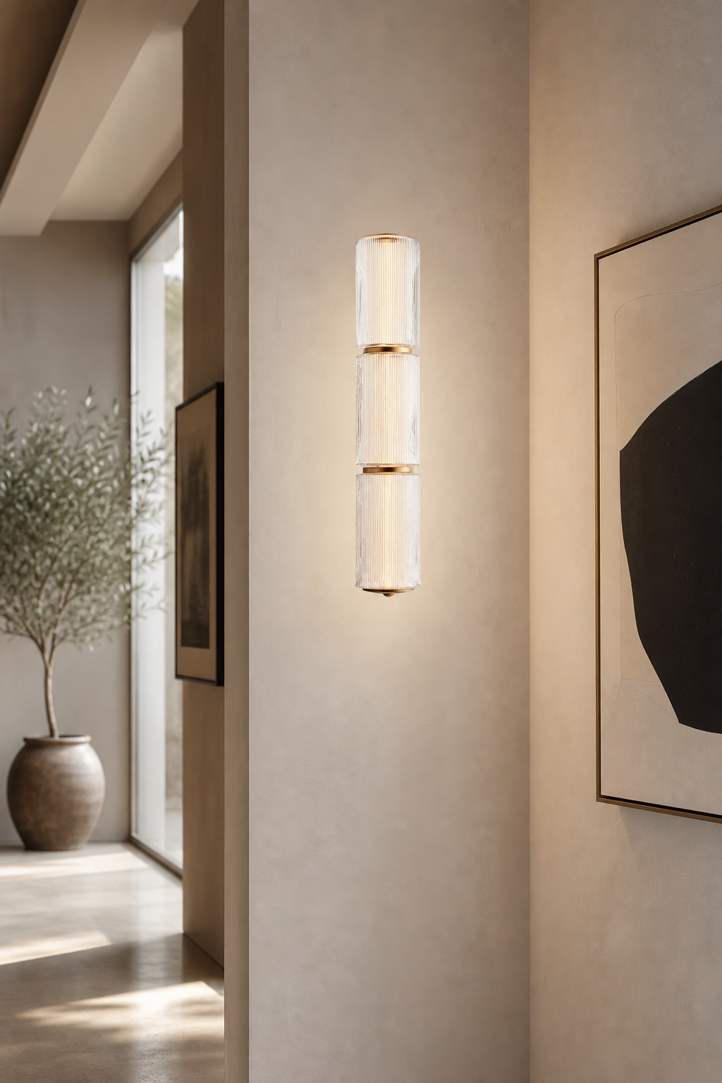 Modern Vertical Multi-Head Wall Sconce - generated workflow 10 10-gallery-wall-daylight