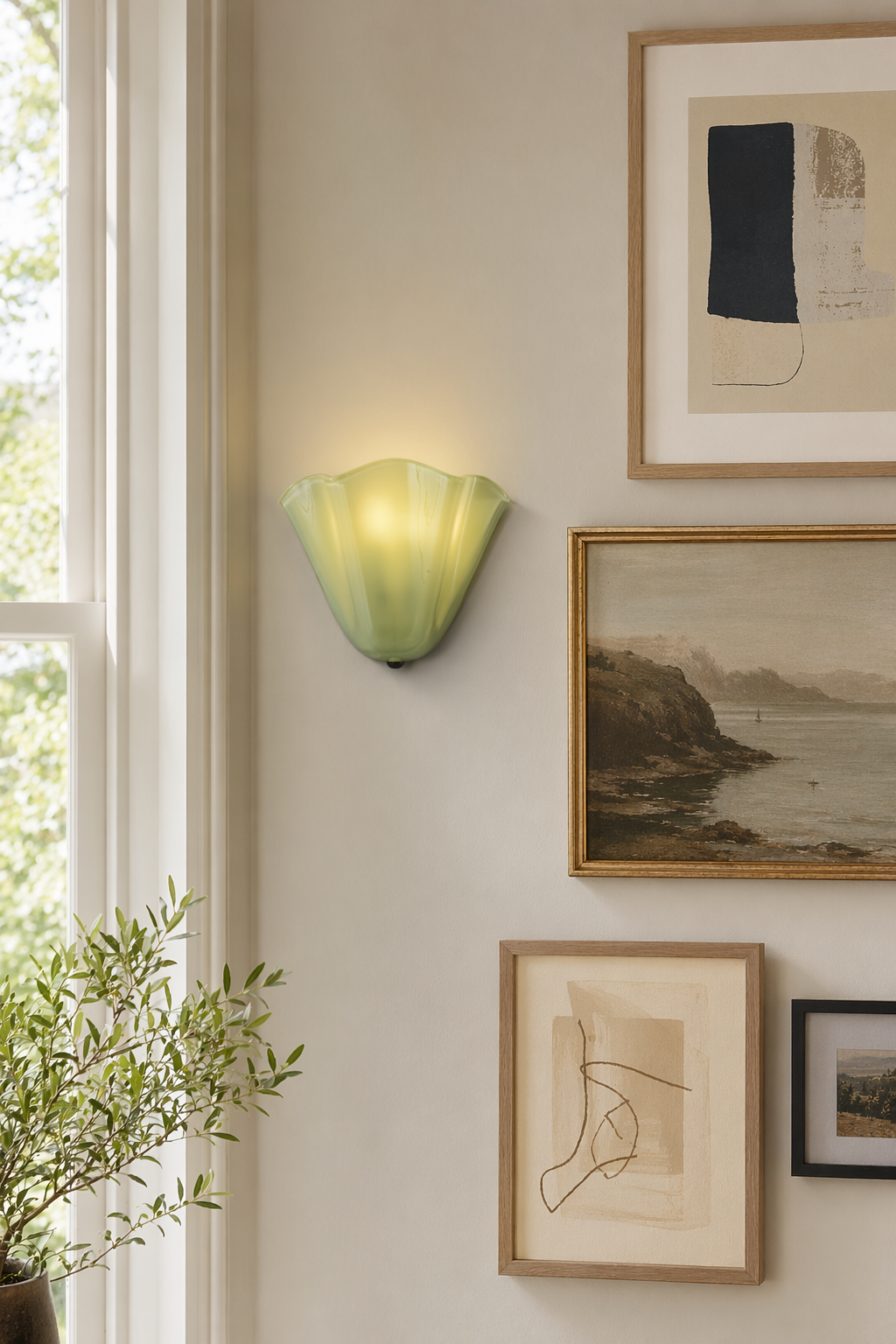 Modern Shell Petal LED Wall Sconce - 10 10-gallery-wall