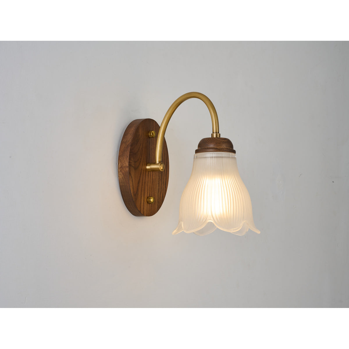 Supplier real side-angle product photograph of the wall sconce