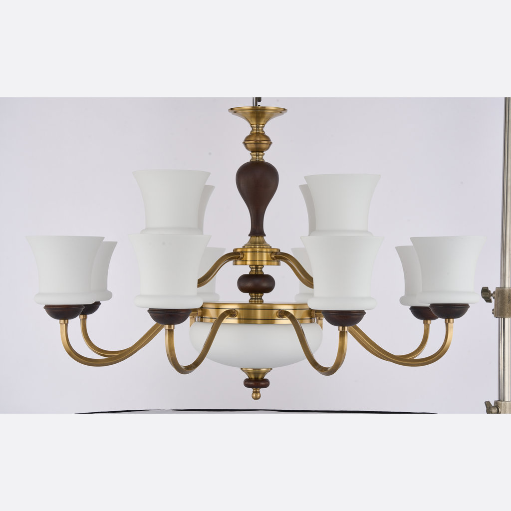 Halveraine 8+4-Light / 2-Tier / D 38.2 x H 23.4 in exact product view