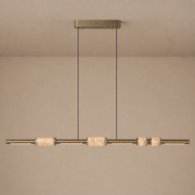 Modern Crystal Linear LED Island Chandelier - generated main 01 01-hero-product