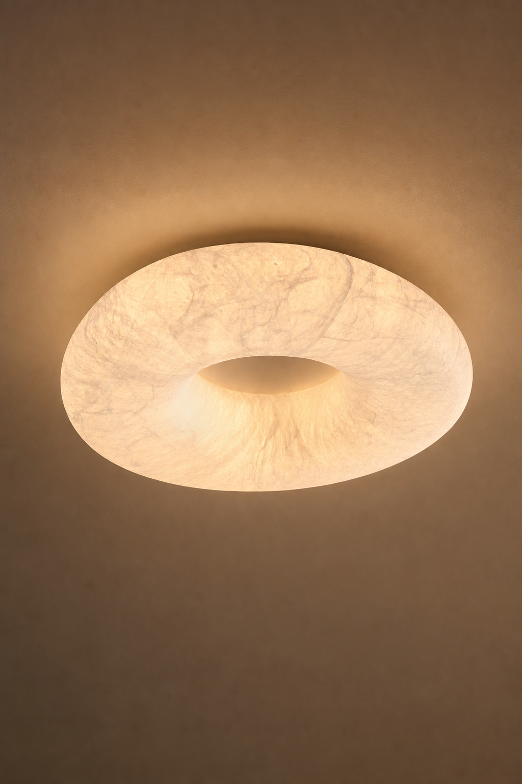 Mulberry silk halo ceiling light interior view 9