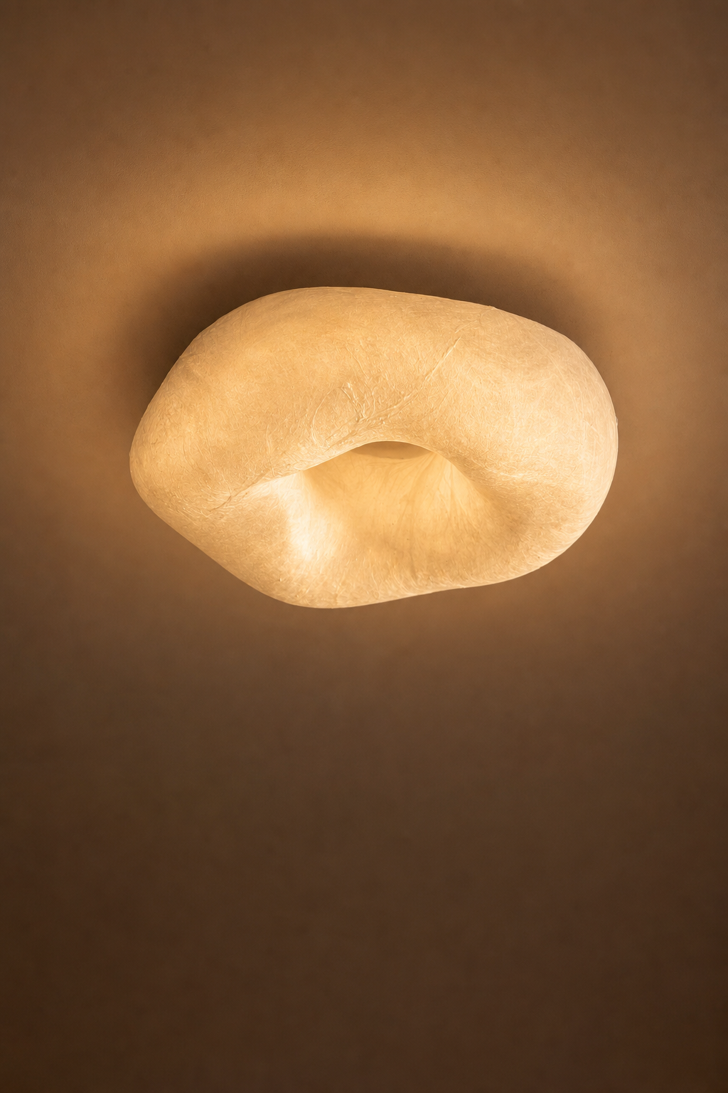 Handmade Mulberry Silk Cloud Ceiling Light in White - product image 09