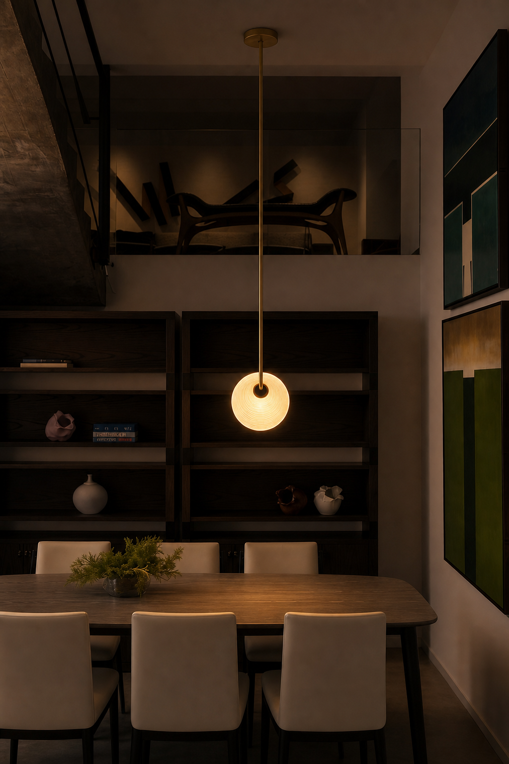 Modern Glass Globe Pendant Light - generated workflow 10 10-night-mood