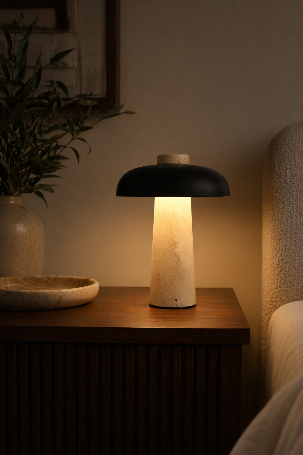 Modern Black Marble LED Table Lamp - 10 10-night-mood
