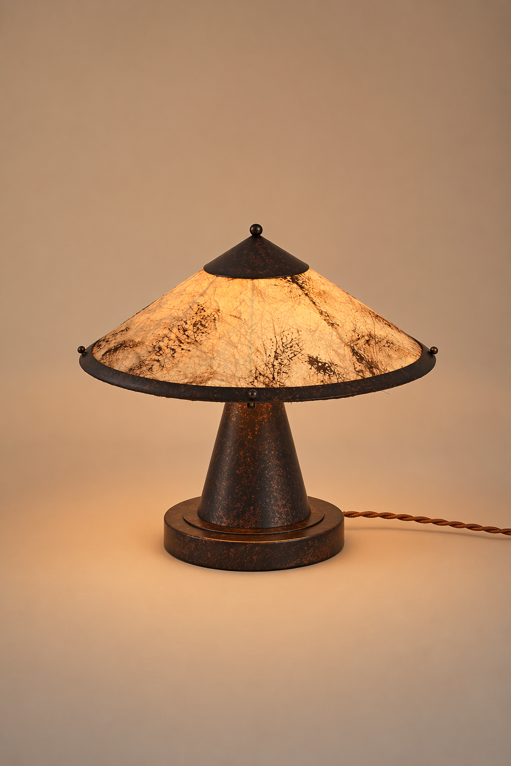 Handcrafted Silk Shade Table Lamp - generated main 10 10-product-angle-detail