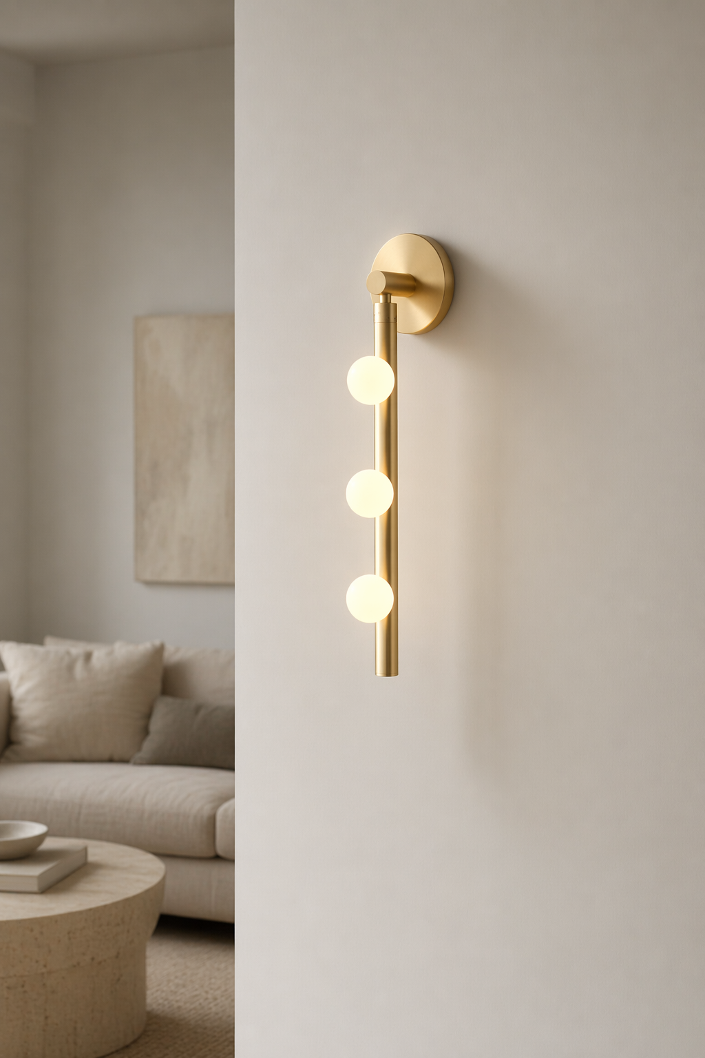 Modern Glass Globe Vertical Wall Sconce - generated main 10 10-product-profile