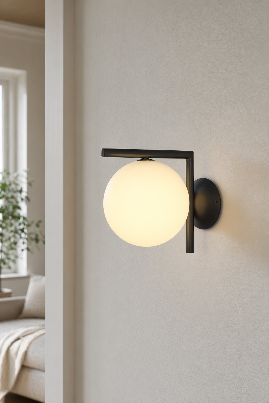 Modern Globe Arm Wall Sconce - generated main 10 10-product-profile
